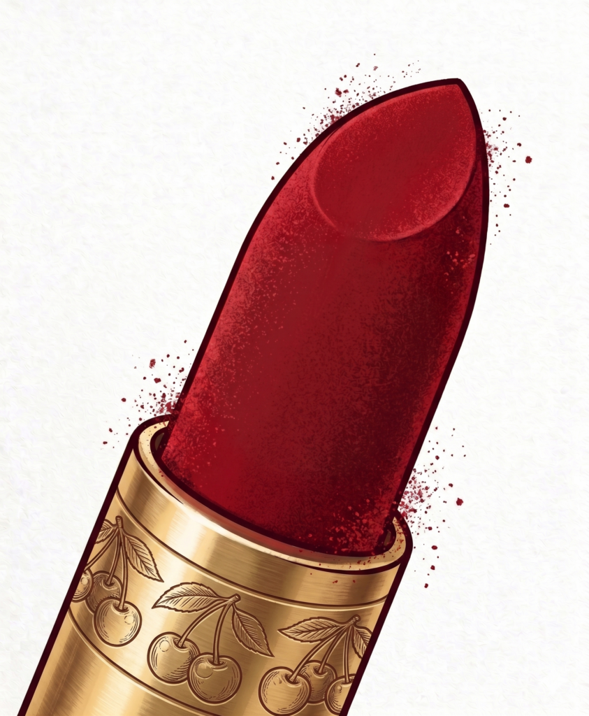 cherry lipstick
